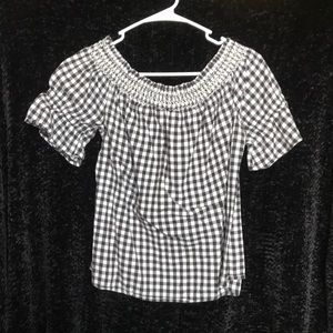 Plaid crop top
